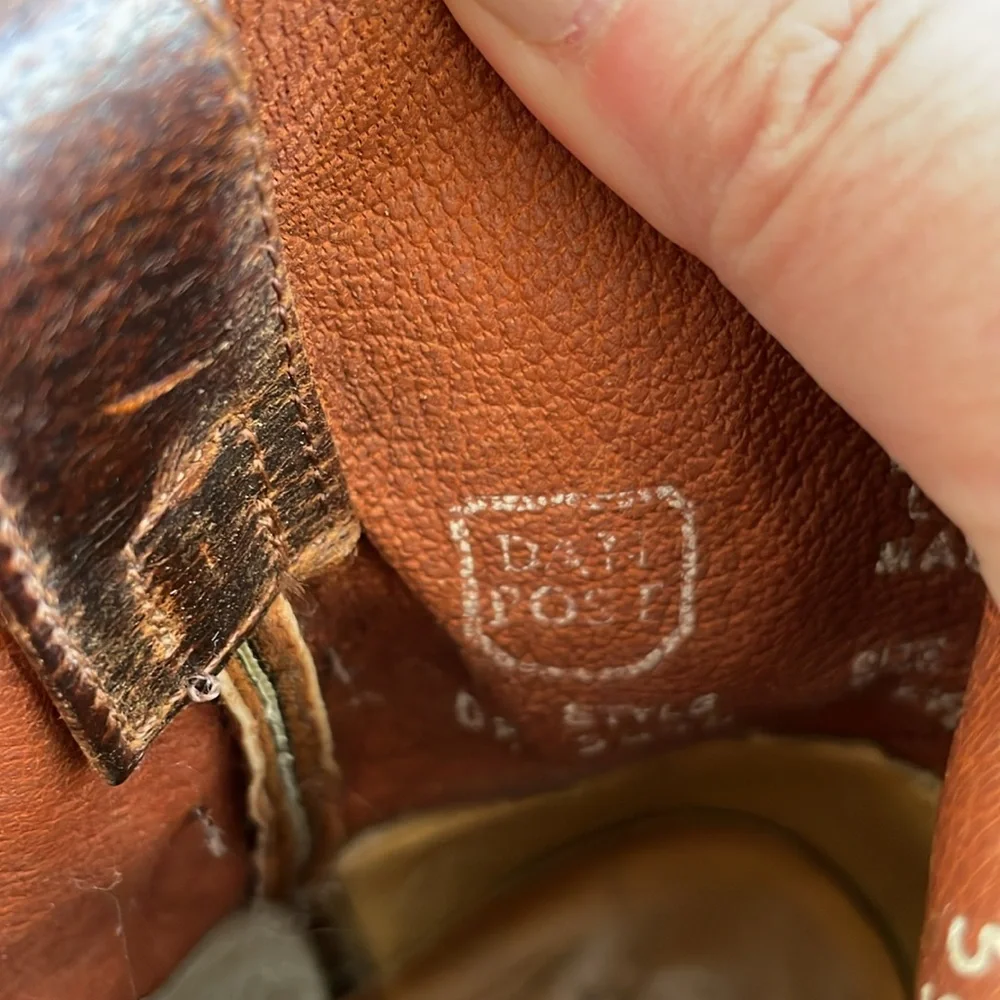 Dan Post Women Brown Leather Cowboy Booties size 7.5 - Picture 6 of 10